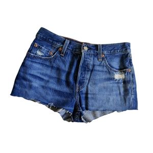 Levi's 501 Distressed Shorts Mini